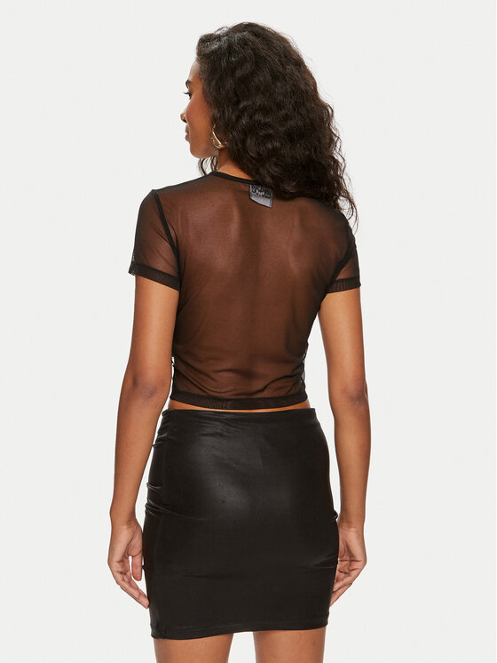 Versace Jeans Couture Versace Jeans Couture Top 76HAH6A2 Črna Slim Fit