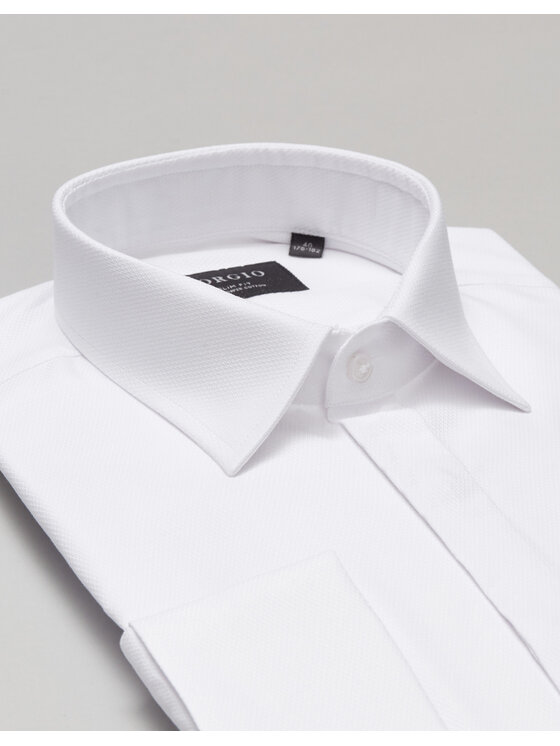 Borgio Borgio Koszula fabrizia Biały Slim Fit