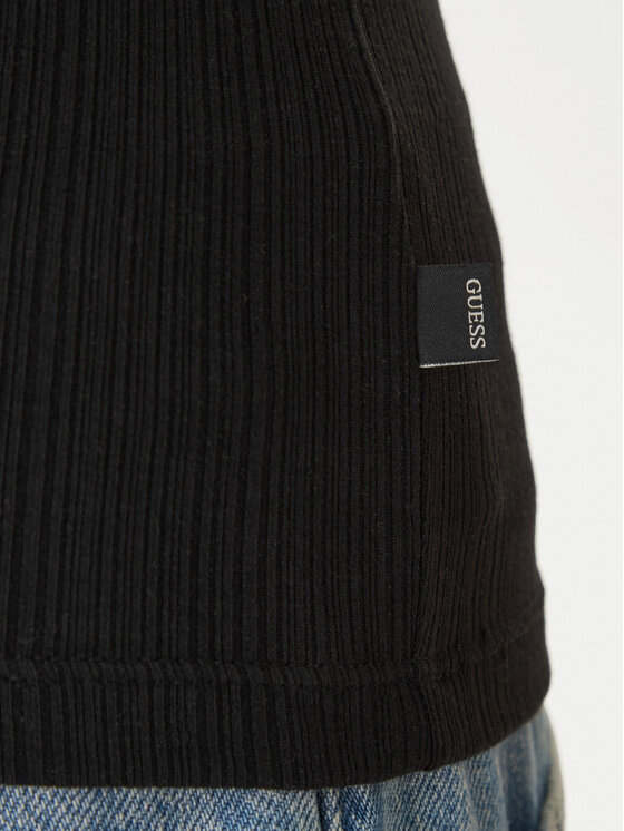 Guess Jeans Guess Jeans Top W6GPZ8 KF641 Schwarz Slim Fit