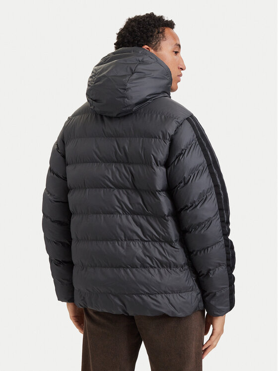 adidas adidas Kurtka zimowa Essentials Climawarm 3-Stripes KE0253 Szary ciemny Regular Fit