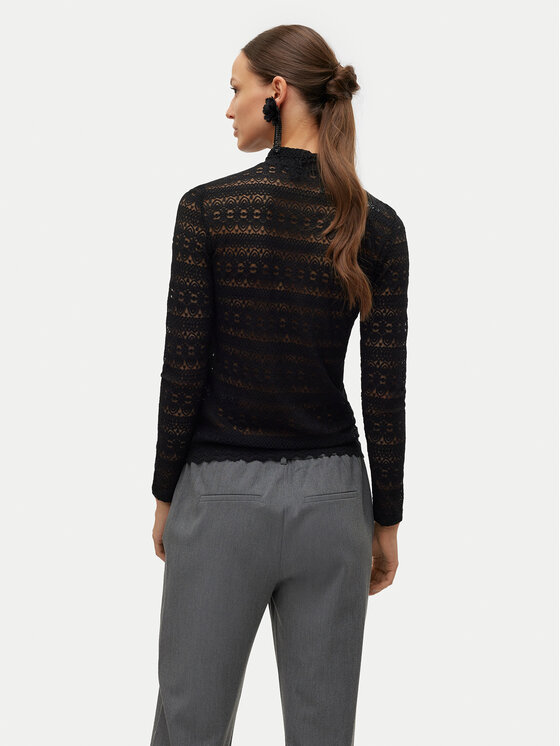 Vero Moda Vero Moda Bluza Zoe 10315443 Črna Slim Fit