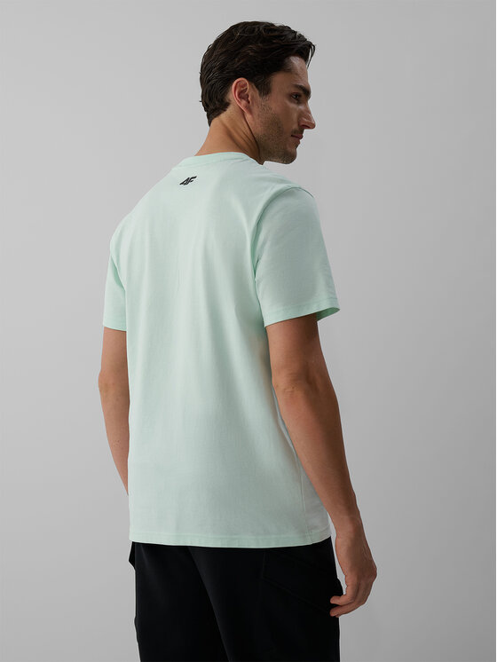 4F 4F T-shirt OVERLAND Turchese Regular Fit