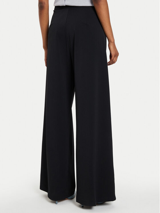 Max Mara Leisure Max Mara Leisure Spodnie materiałowe Bonn 2426786017 Czarny Relaxed Fit