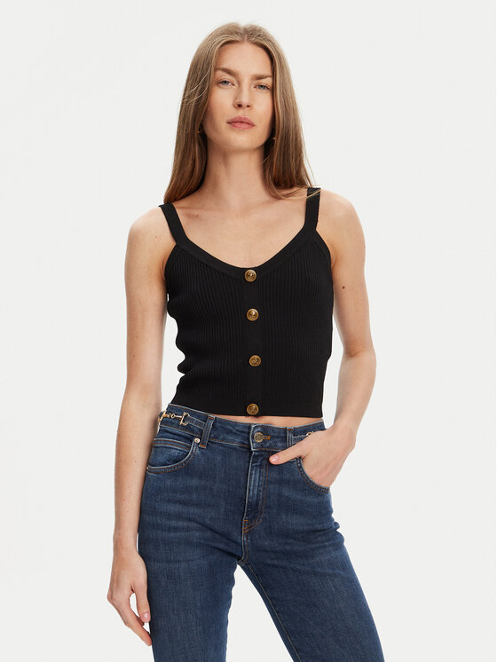 Guess Top W5YR10 Z0130 Czarny Regular Fit