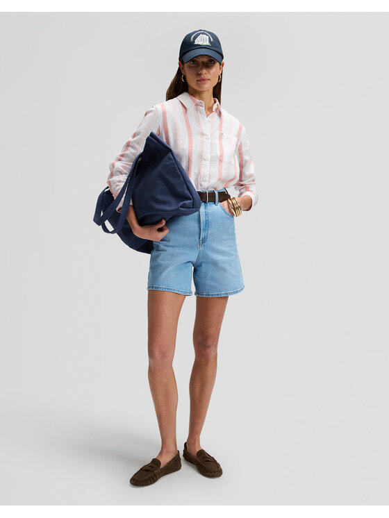 Lee Lee Szorty jeansowe STELLA SHORT Niebieski Regular Fit