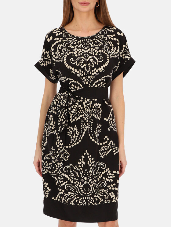 Potis & Verso Potis & Verso Sukienka letnia Lara Czarny Regular Fit