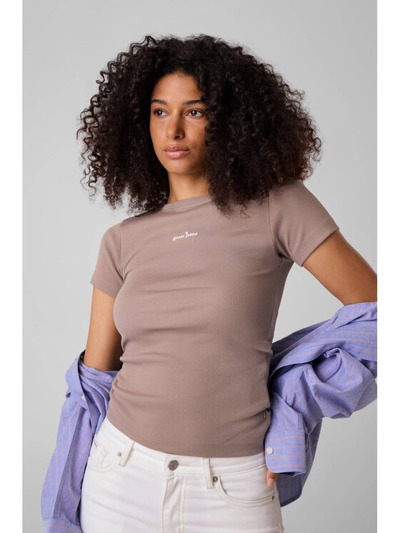 Guess Jeans Guess Jeans Top 183274 Béžová Classic Fit