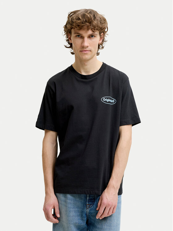 Jack & Jones Jack & Jones T-Shirt Riviera 12295202 Černá Regular Fit