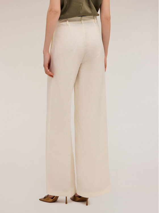 Motivi Motivi Pantaloni di tessuto P296Q003957N011 Bianco Over Fit