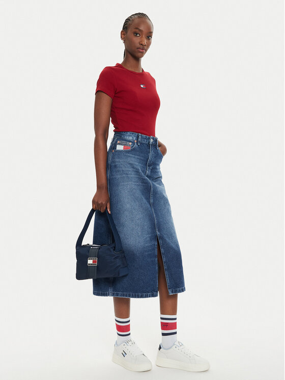 Tommy Jeans Tommy Jeans Farmer szoknya Claire DW0DW19646 Kék Regular Fit