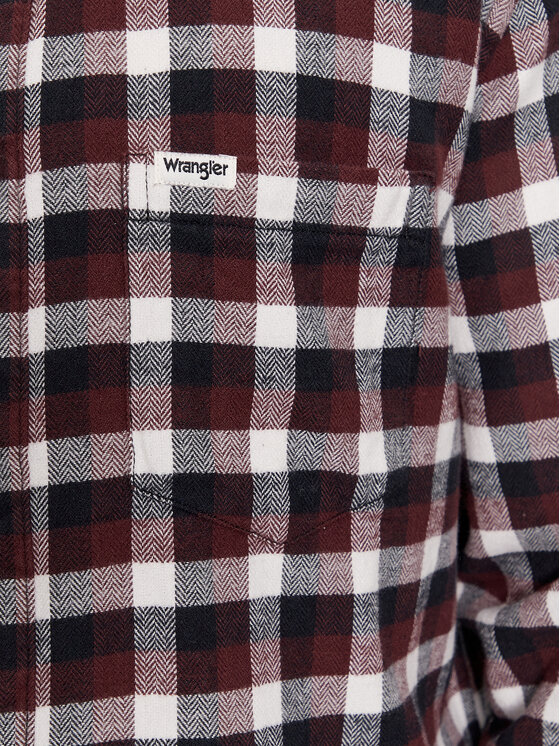 Wrangler Wrangler Koszula 112341071 Brązowy Relaxed Fit