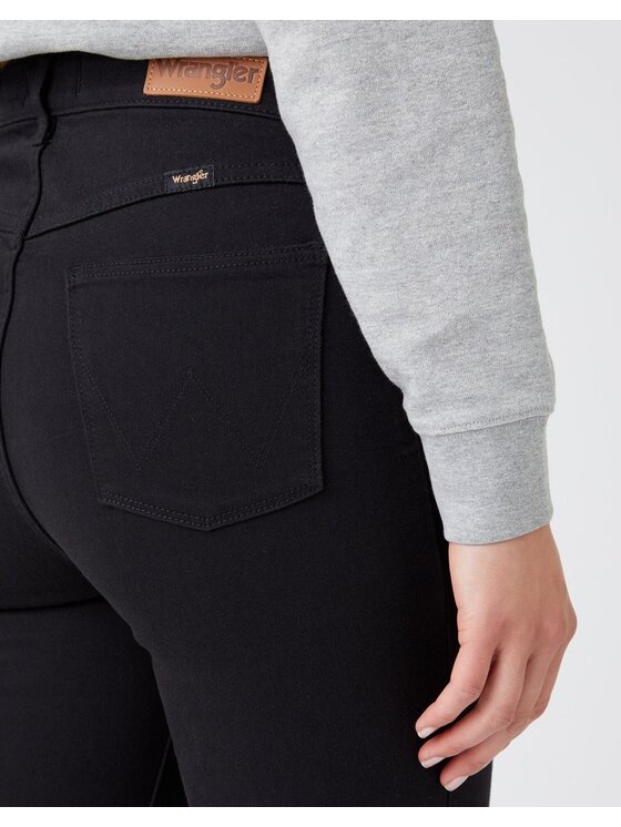 Wrangler Wrangler Jeansy SKINNY Czarny Skinny Fit