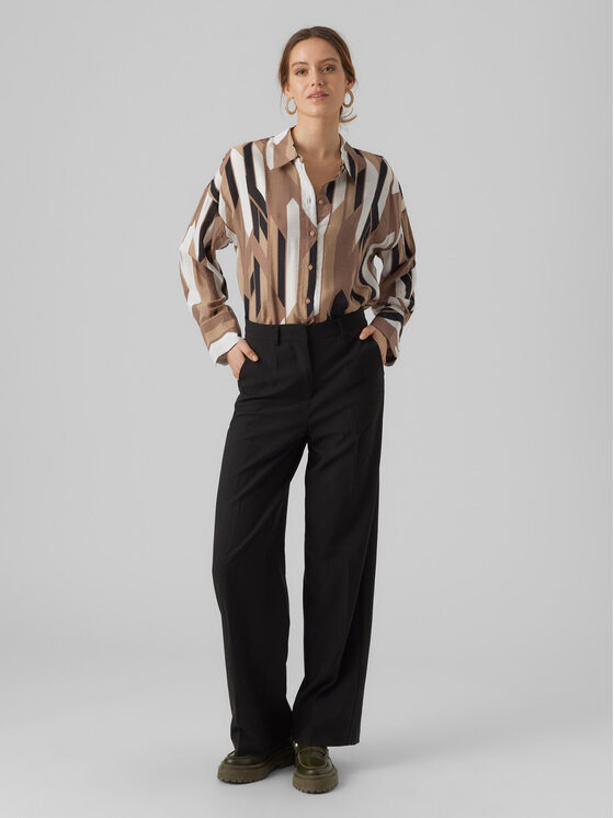 Vero Moda Vero Moda Košulja 10295476 Smeđa Regular Fit