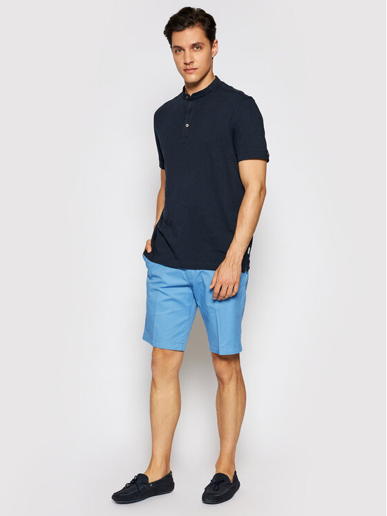 Pantaloncini di tessuto 4979 76441 Blu Regular Fit...
