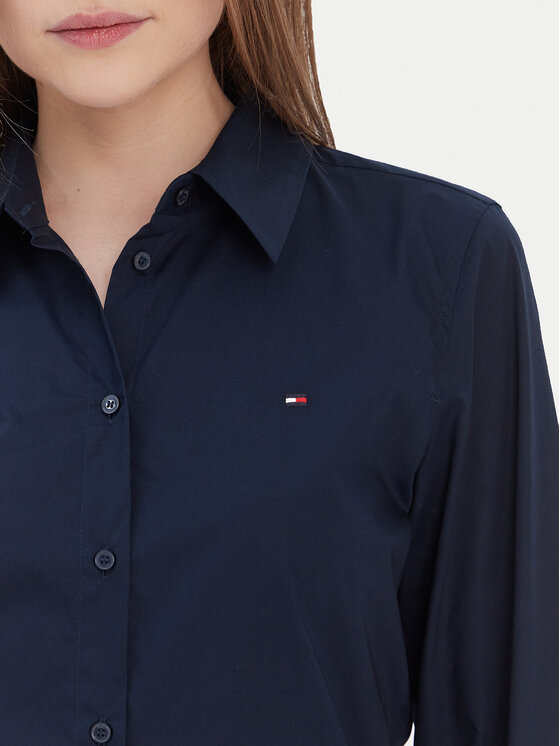 Tommy Hilfiger Tommy Hilfiger Košulja WW0WW43577 Tamnoplava Regular Fit