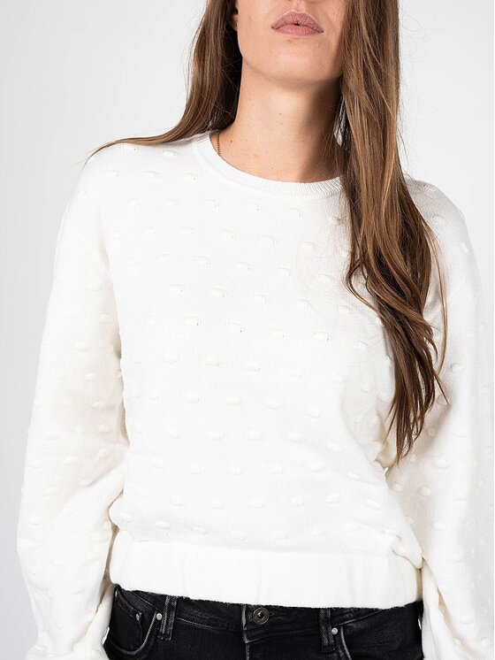 Silvian Heach Silvian Heach Πουλόβερ PGA22142MA Εκρού Oversize