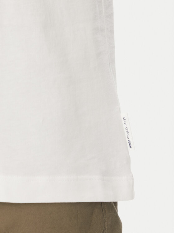 Marc O'Polo Denim Marc O'Polo Denim Majica 500 0006 809 Bela Relaxed Fit