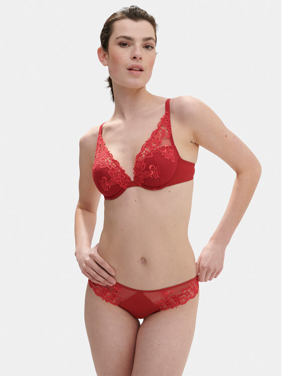 Simone Pérèle Simone Pérèle Сутиен push-up Saga 15C347 Червен