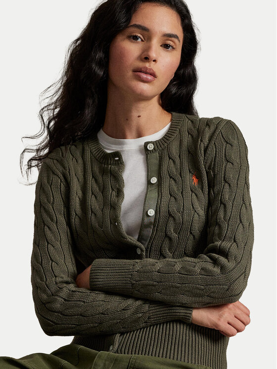 Polo Ralph Lauren Polo Ralph Lauren Кардиган 211971868500 Зелен Regular Fit