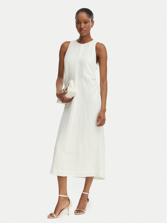 BOSS BOSS Sommerkleid C_Delinna 50559243 Écru Regular Fit