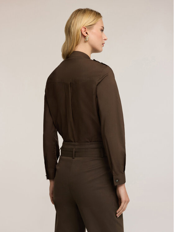 Motivi Motivi Camicia 5000Q000886N035 Verde Regular Fit