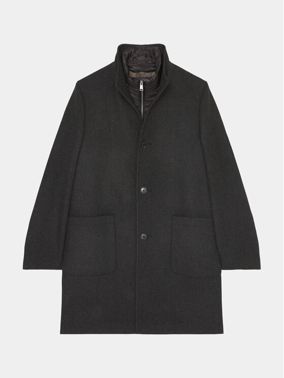 Marc O'Polo Marc O'Polo Вовняне пальто 329010171042 Сірий Regular Fit