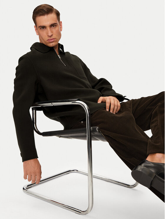 AMI Paris AMI Paris Palton de lână HJK057.WV0022 Maro Regular Fit