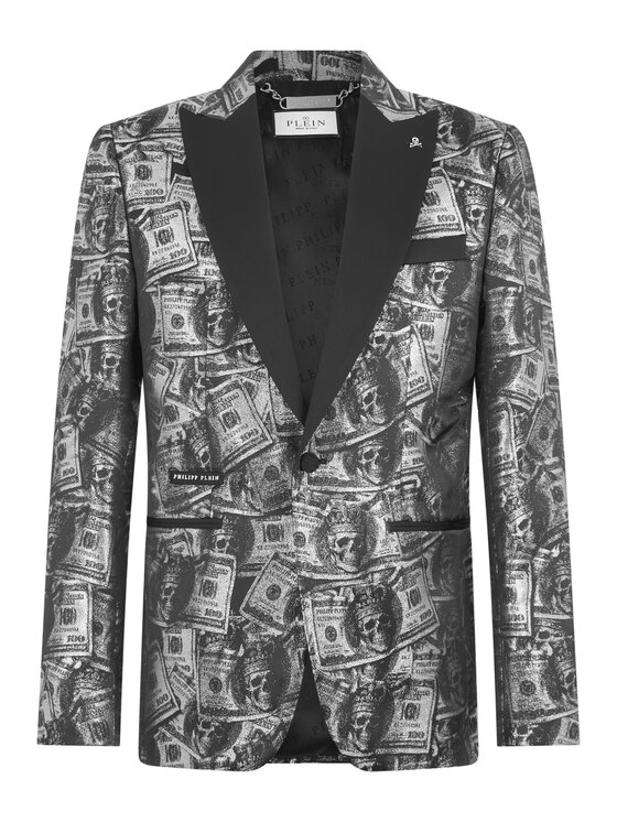 PHILIPP PLEIN PHILIPP PLEIN Marynarka 31279 Czarny Regular Fit