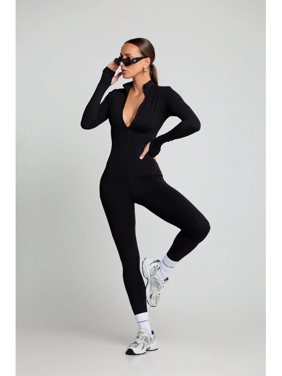 Chiara Wear Chiara Wear Kombinezon Kombinezon sportowy SKI WINTER Czarny Slim Fit