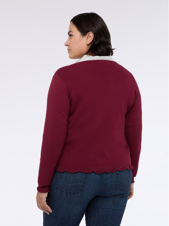 Fiorella Rubino Fiorella Rubino Maglione M833L008239N036 Bordeaux Cropp Fit