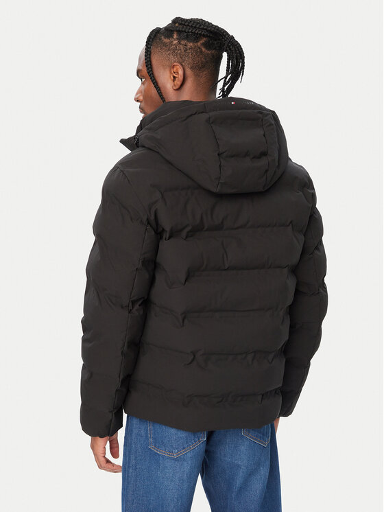 Tommy Hilfiger Tommy Hilfiger Bunda pro přechodné období MW0MW44977 Černá Regular Fit