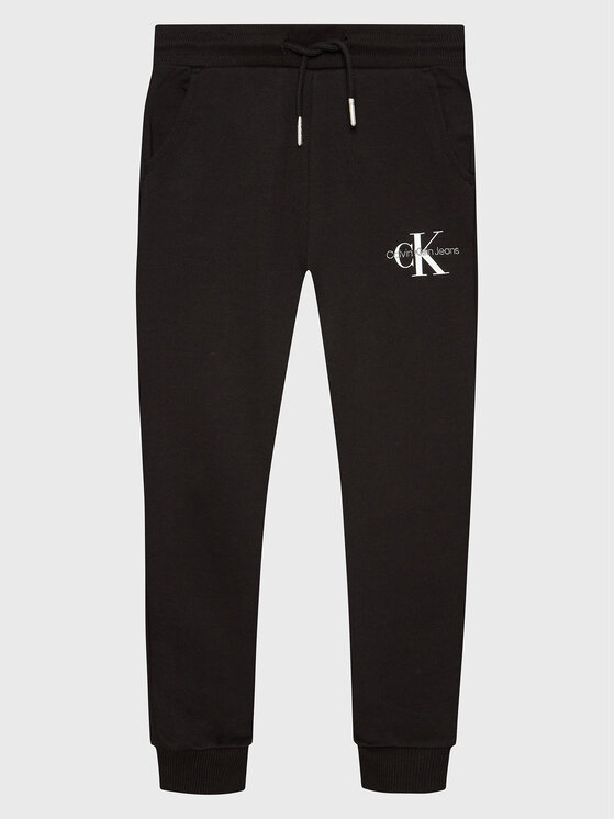 Calvin Klein Jeans Calvin Klein Jeans Teplákové kalhoty IU0IU00285 Černá Relaxed Fit