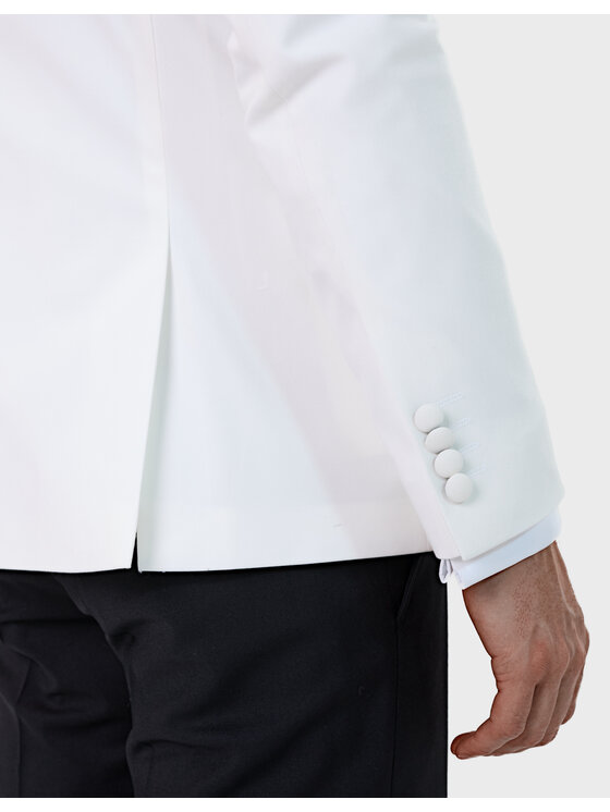 Evenemen Evenemen Marynarka Penia Biały Slim Fit