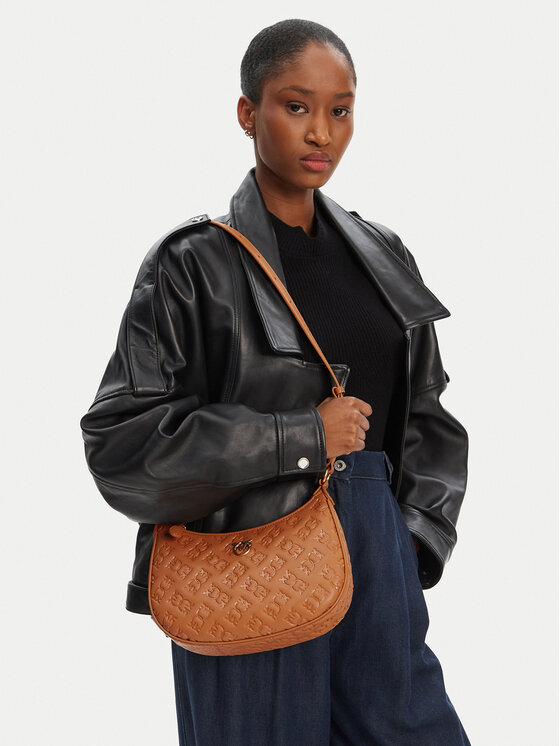 PINKO PINKO Soma Half Moon Mini Fl PE 25 PLTT 102790 A1YB Brūns