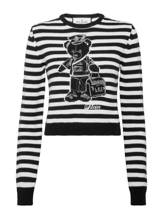 PHILIPP PLEIN PHILIPP PLEIN Sweter 27247 Czarny Regular Fit