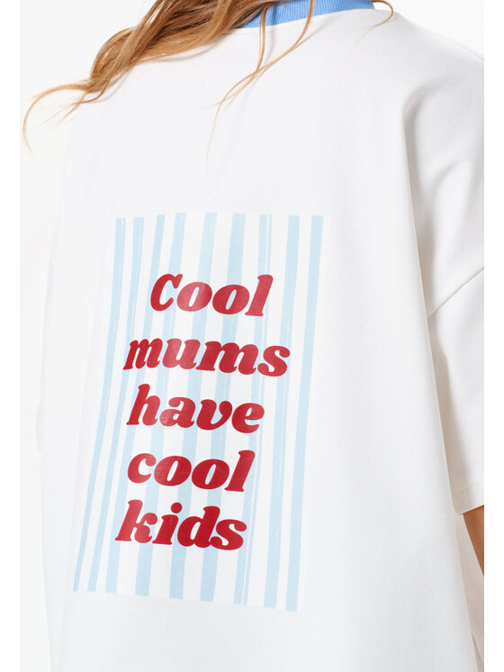 Mirons Mirons T-Shirt Print Biały Regular Fit