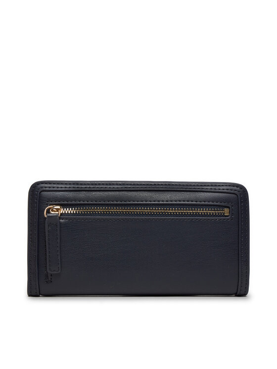 Tommy Hilfiger Tommy Hilfiger Velká dámská peněženka Th Monotype Large Slim Wallet AW0AW16210 Tmavomodrá