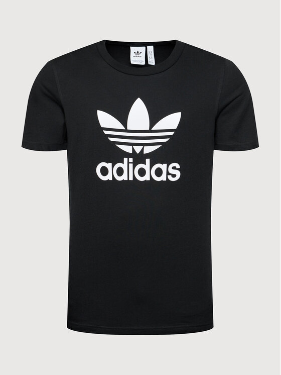 adidas adidas T-krekls adicolor Classics Trefoil H06642 Melns Regular Fit