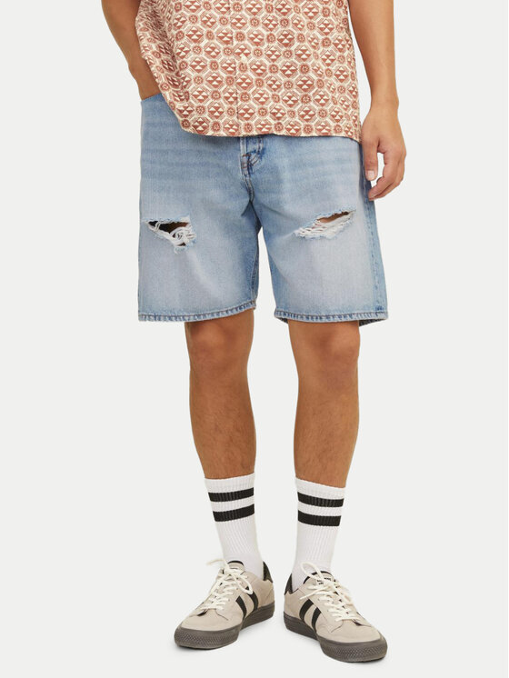 Jack&Jones Pantaloni scurți de blugi Jjitony 12252653 Albastru Loose Fit