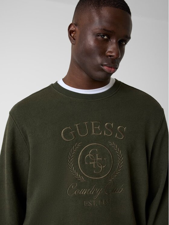 Guess Guess Bluza 182749 Zielony Classic Fit
