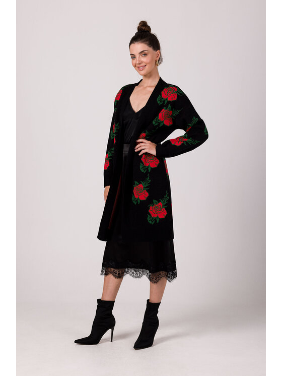 BeWear BeWear Kardigán BK102 Čierna Comfortable Fit