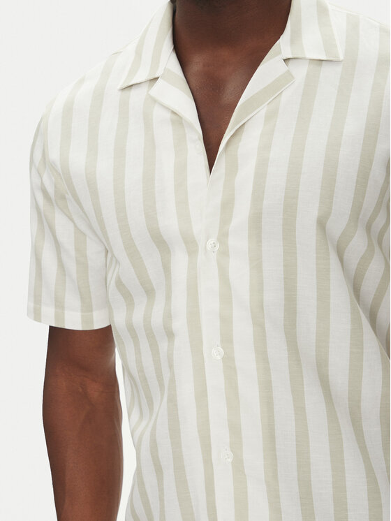 Lindbergh Lindbergh Košeľa 30-203321 Béžová Relaxed Fit