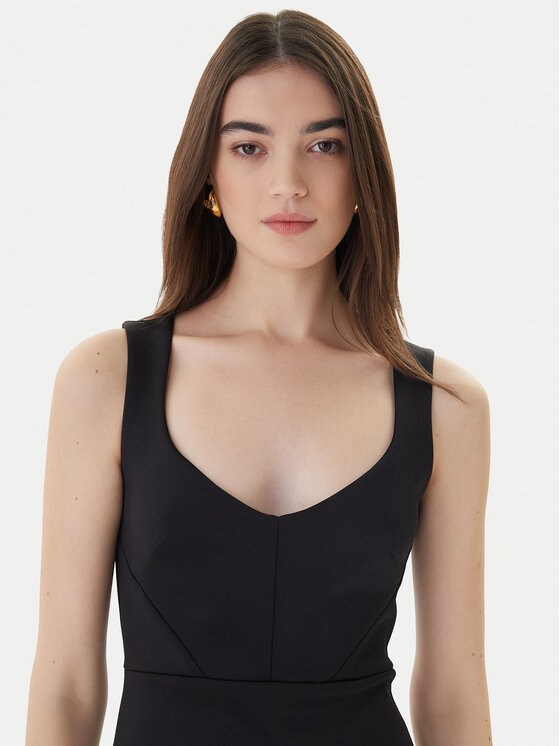 Guess Guess Коктейлна рокля W3YK26 K9UN2 Черен Slim Fit