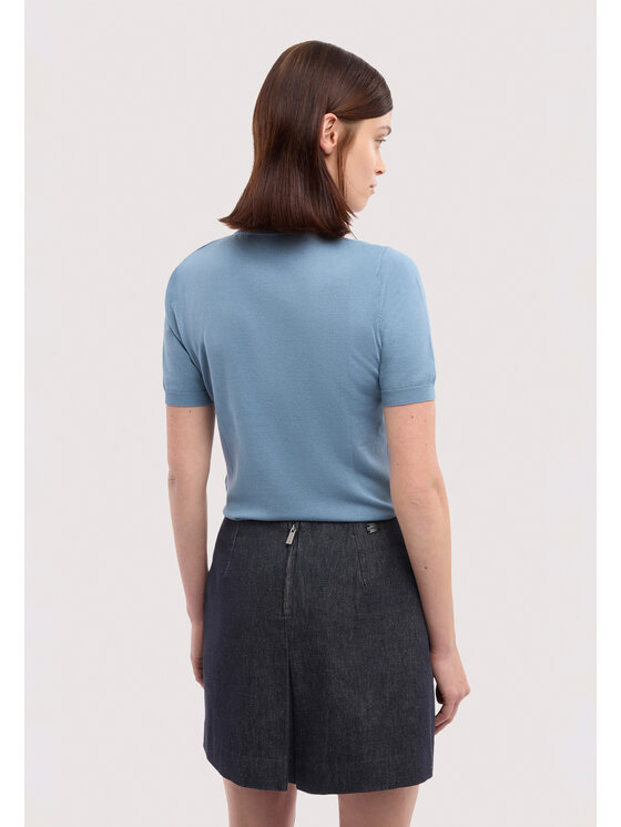 Trussardi Trussardi T-shirt M7736001193N024 Turchese Regular Fit