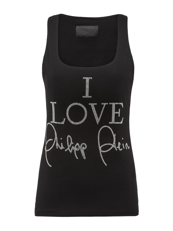 PHILIPP PLEIN PHILIPP PLEIN Tank top 1933 Čierna Skin Tight Fit