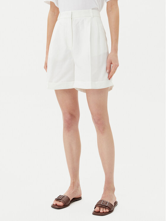 Tommy Hilfiger Tommy Hilfiger Шорти от плат WW0WW47213 Екрю Regular Fit