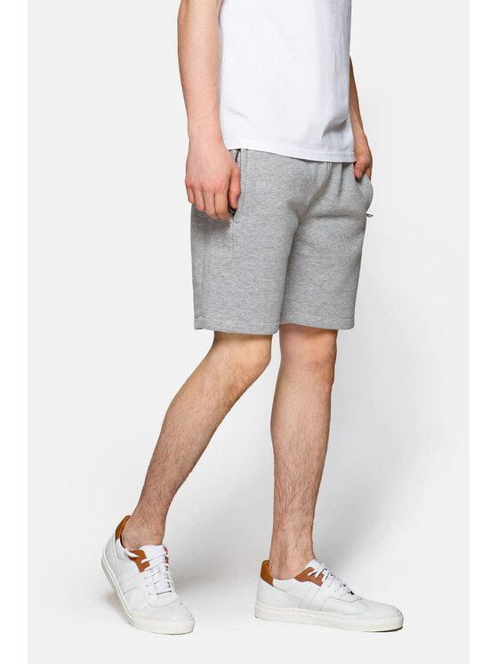 Lancerto Lancerto Szorty sportowe Elgin Szary Regular Fit