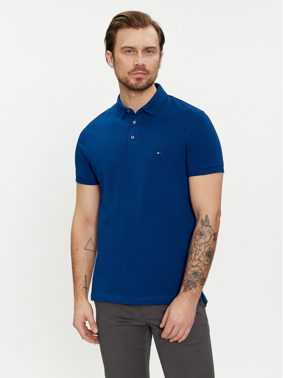 Tommy Hilfiger Tommy Hilfiger Polokošeľa 1985 MW0MW17771 Modrá Slim Fit