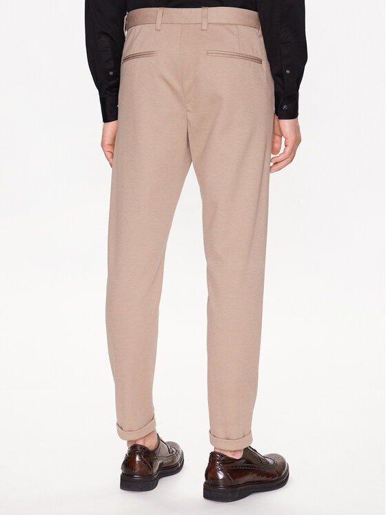 Lindbergh Lindbergh Chinosy 30-01007A Beżowy Slim Fit