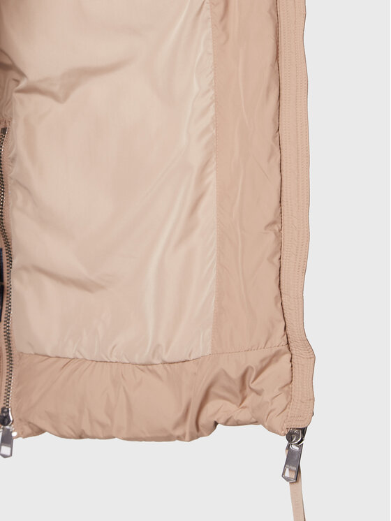 Tommy Hilfiger Tommy Hilfiger Zimní bunda Chevron Sorona WW0WW36211 Béžová Relaxed Fit